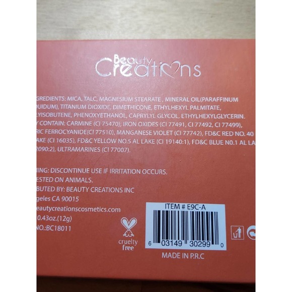 Beauty Creations Cali Chic palette - Picture 3 of 3